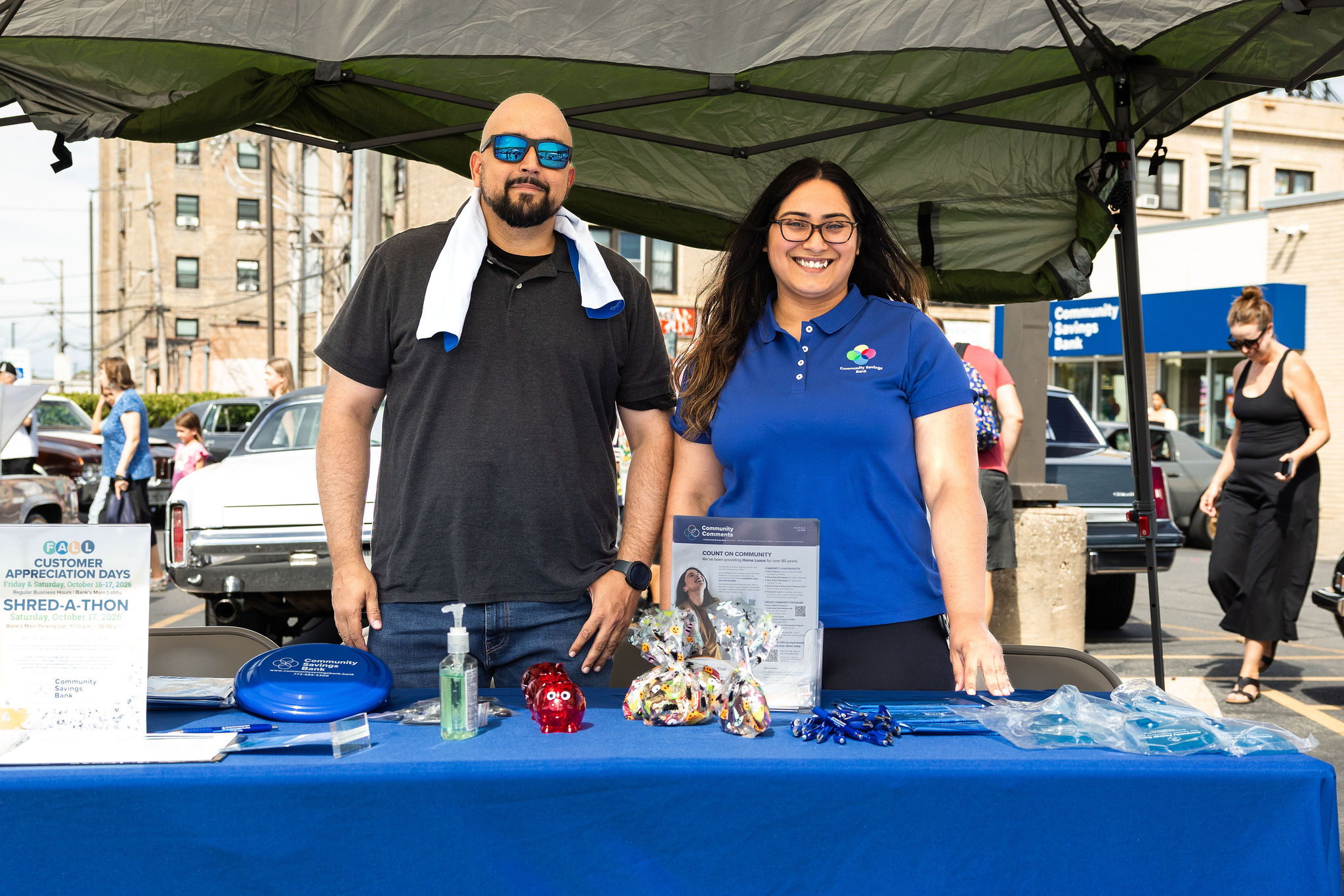 csb staff at car show