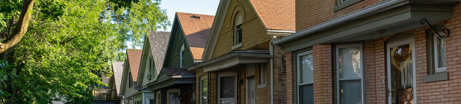 Row of Chicago homes